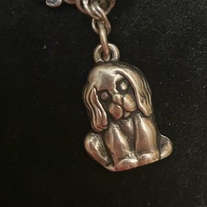 James Avery retired sterling Silver dog charm.